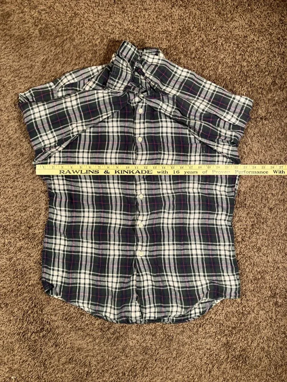 Vintage J.Crew Shirt Mens Large Blue Plaid Linen Button Down Long Sleeve Shirt